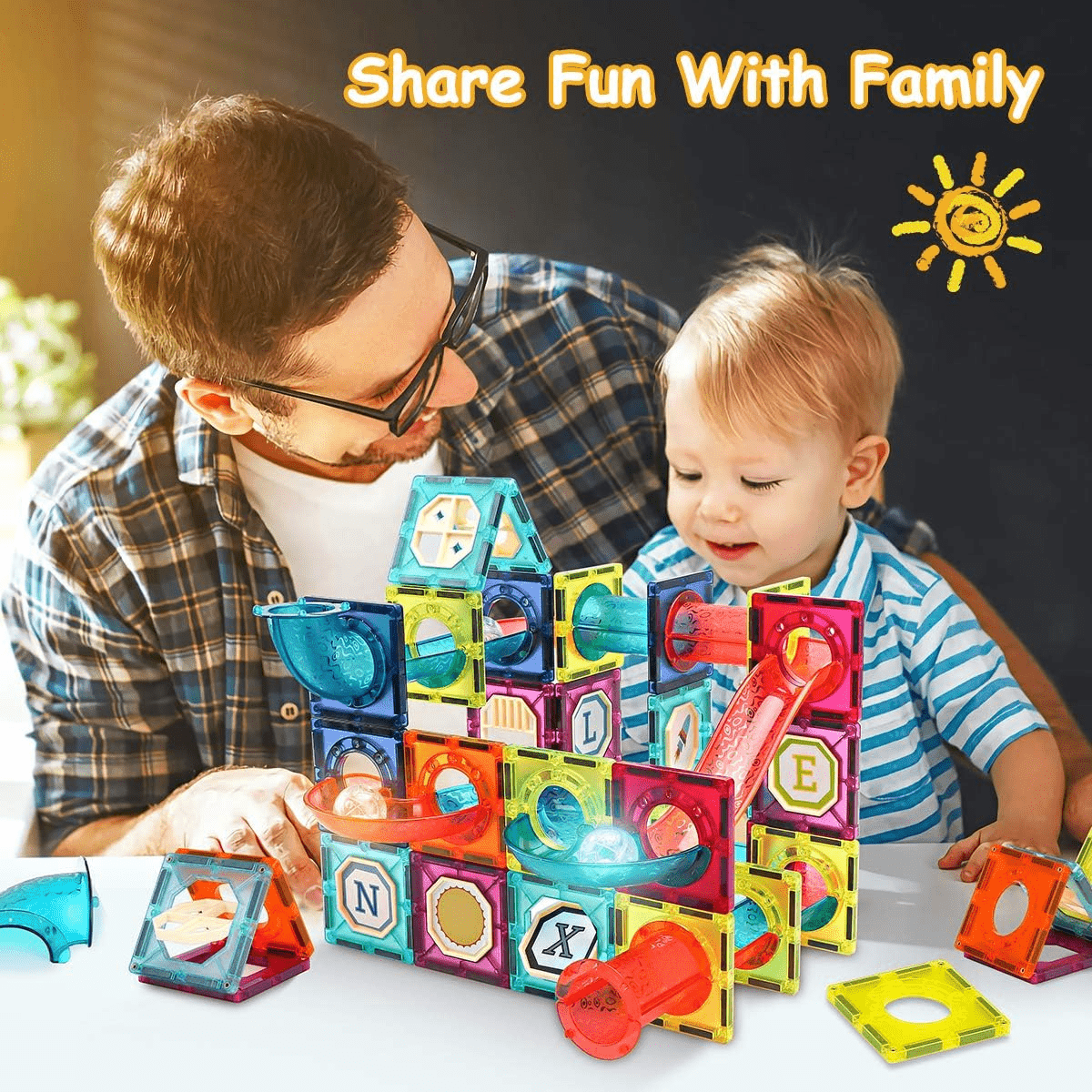 Tiles Magnetic Building Blocks for Kids