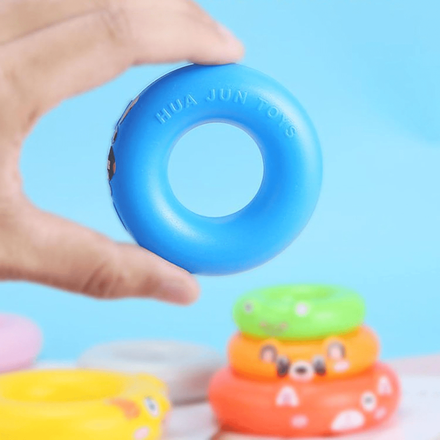 Rainbow Hand Eye Coordination Rings for Kids