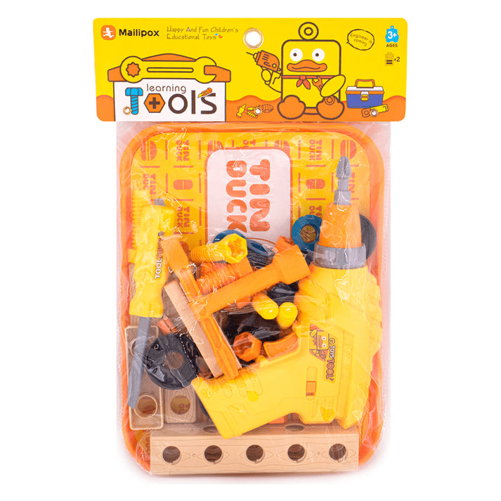 Electric Toy Drill Set for Kids – Battery Operated Pretend Play Tool Kit