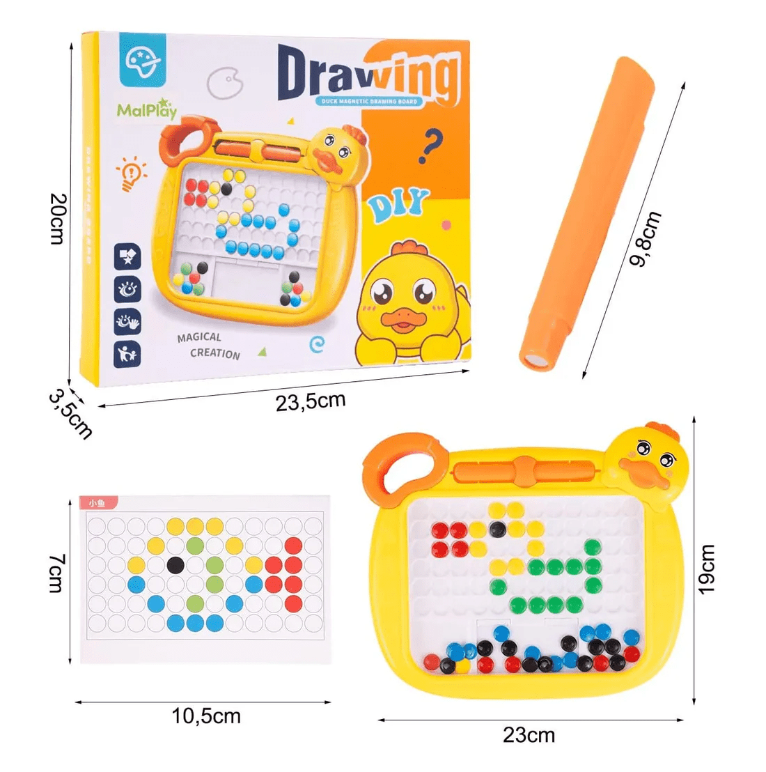 Duck Magnetic Bead Drawing Board