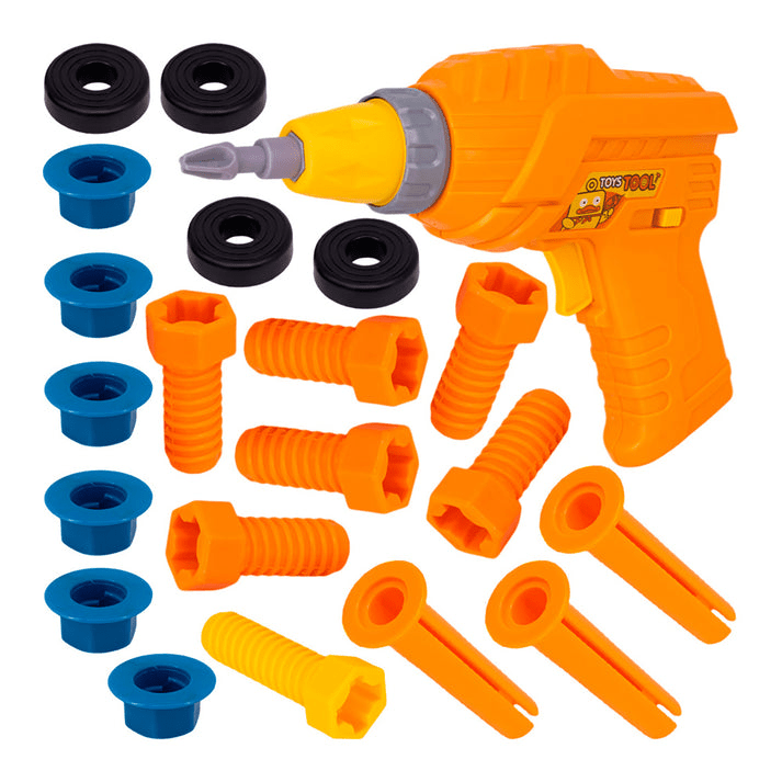 Electric Toy Drill Set for Kids – Battery Operated Pretend Play Tool Kit