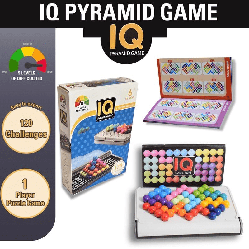 3D IQ Brain Puzzle Game for Kids 120 Challenges