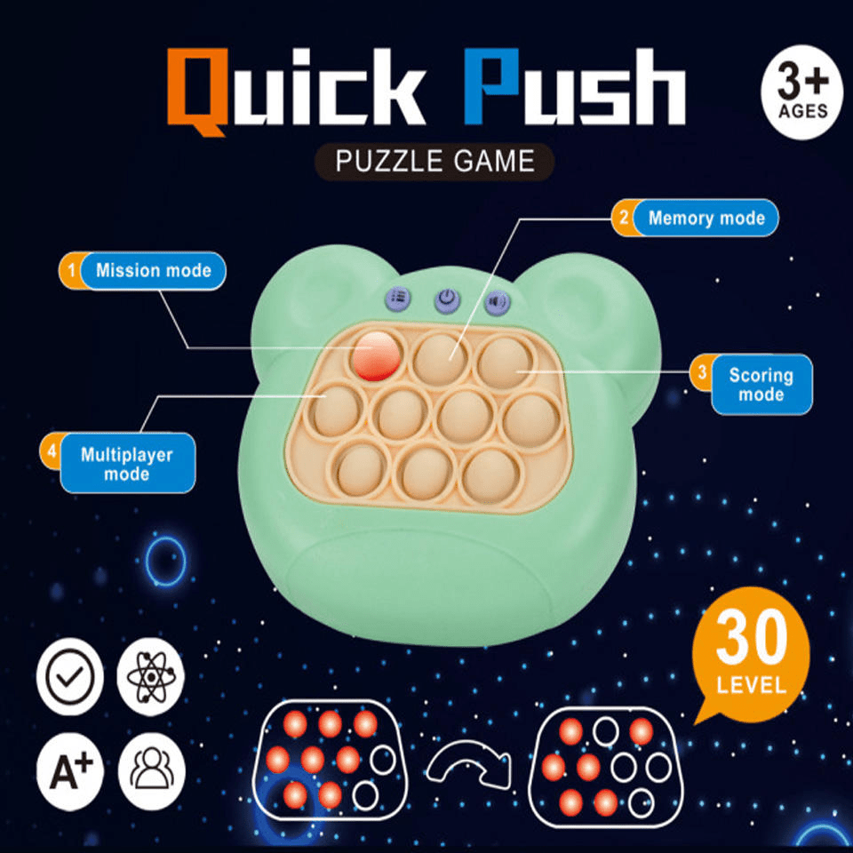 Quick Push Pop-It Game – Electronic Antistress Fidget Toy for Kids