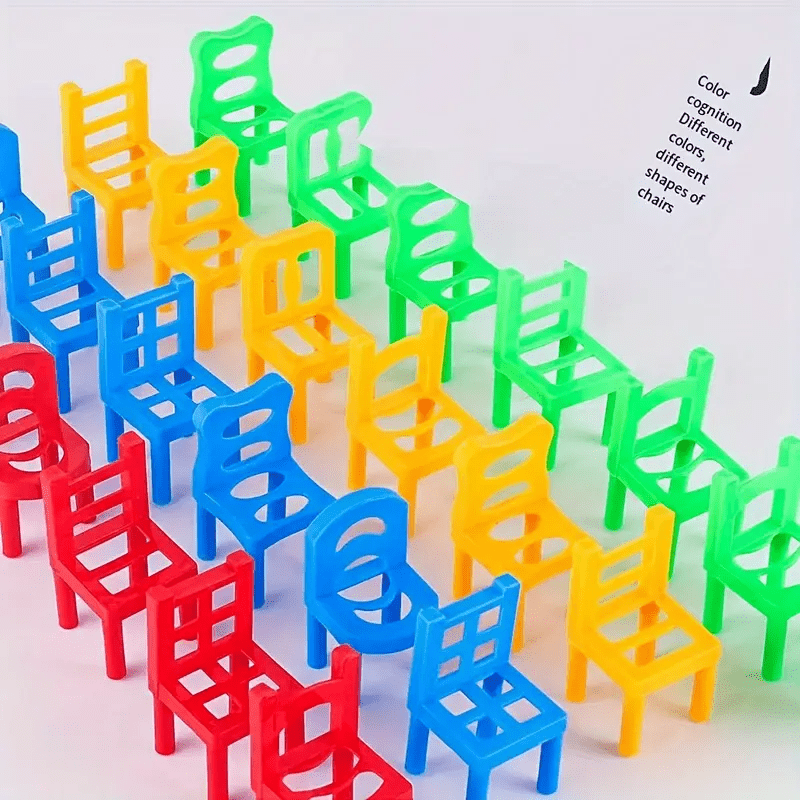 Stacking Chairs Balance Puzzle Battle Building Blocks Game