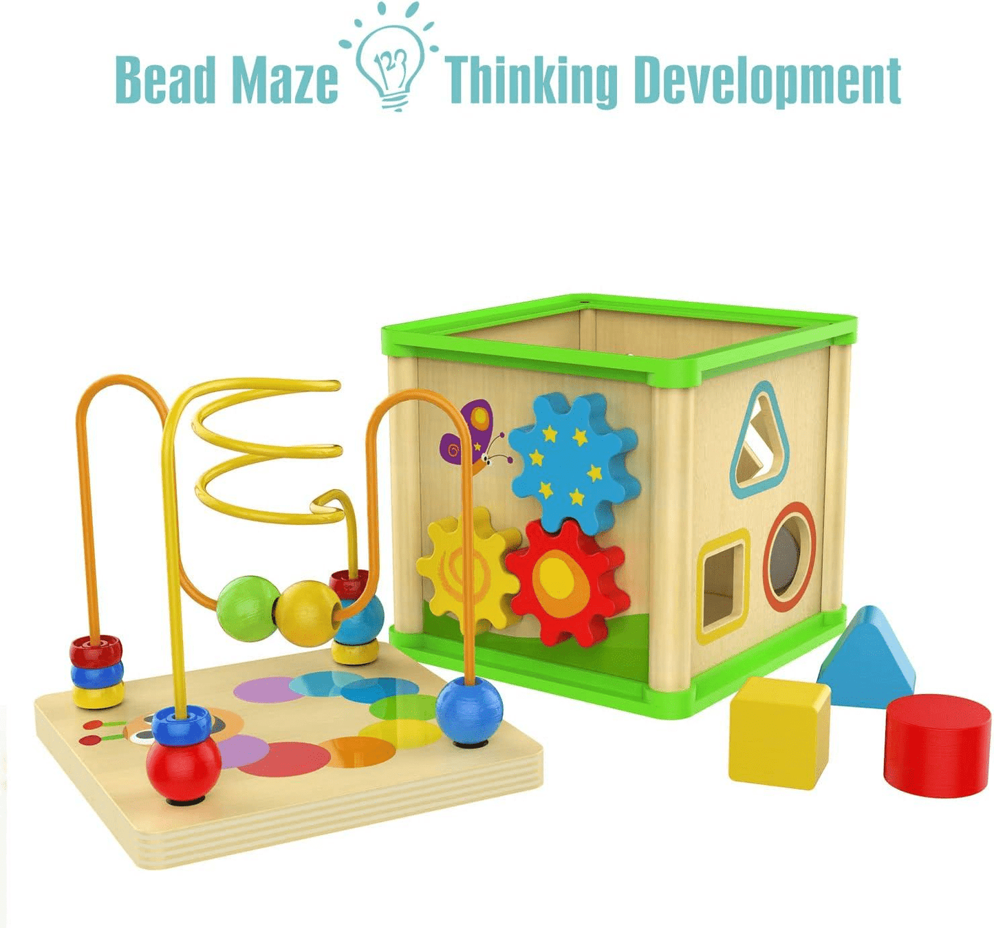 Activity Cube Board for Kids Hand and Eye Coordination