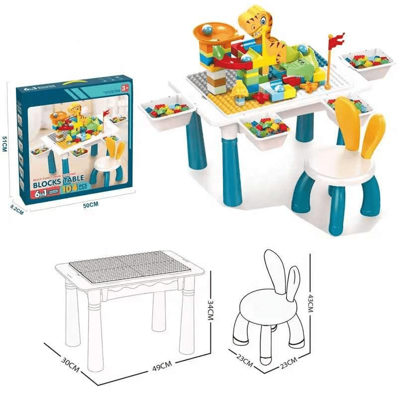 DIY Animal World Table Building Blocks For Kids