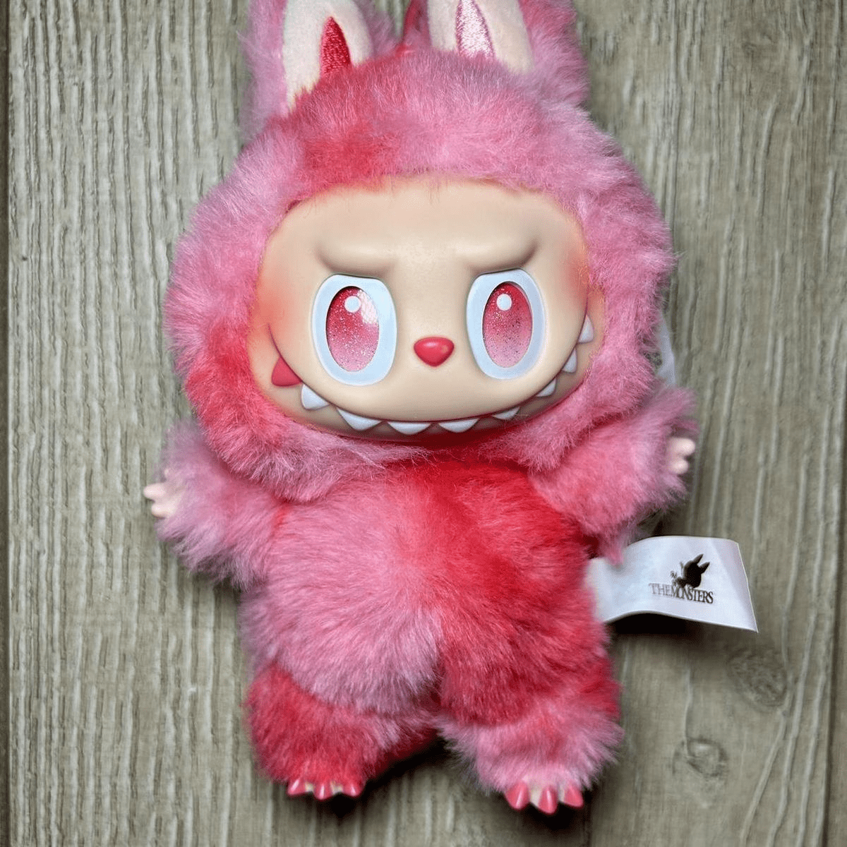 Labubu Big Into Energy Monster Plush Keychain - 1 PC (Red)
