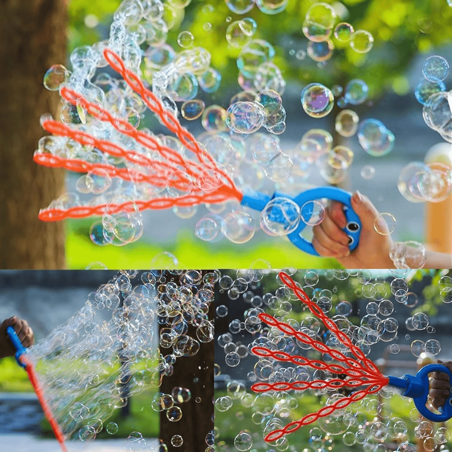 32 Hole Smiling Face Bubble Stick For Kids