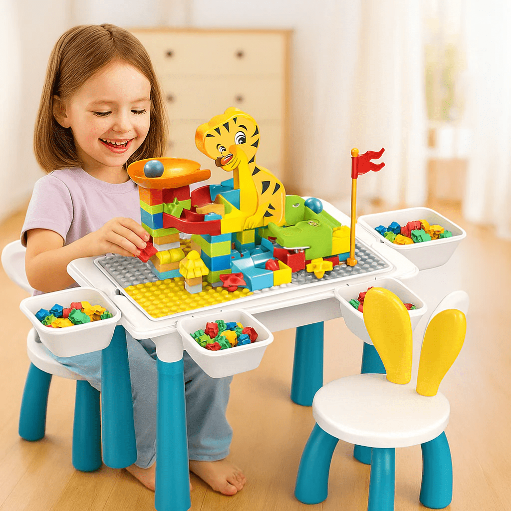 DIY Animal World Table Building Blocks For Kids