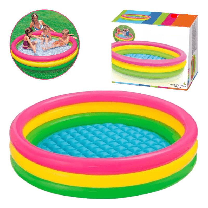 Sunset Glow Rainbow Inflatable Swimming Pool 45" x 10" (57412)