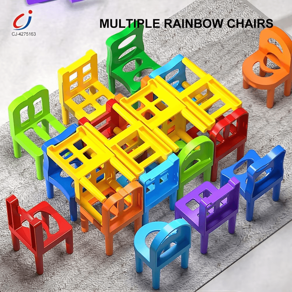 Stacking Chairs Balance Puzzle Battle Building Blocks Game
