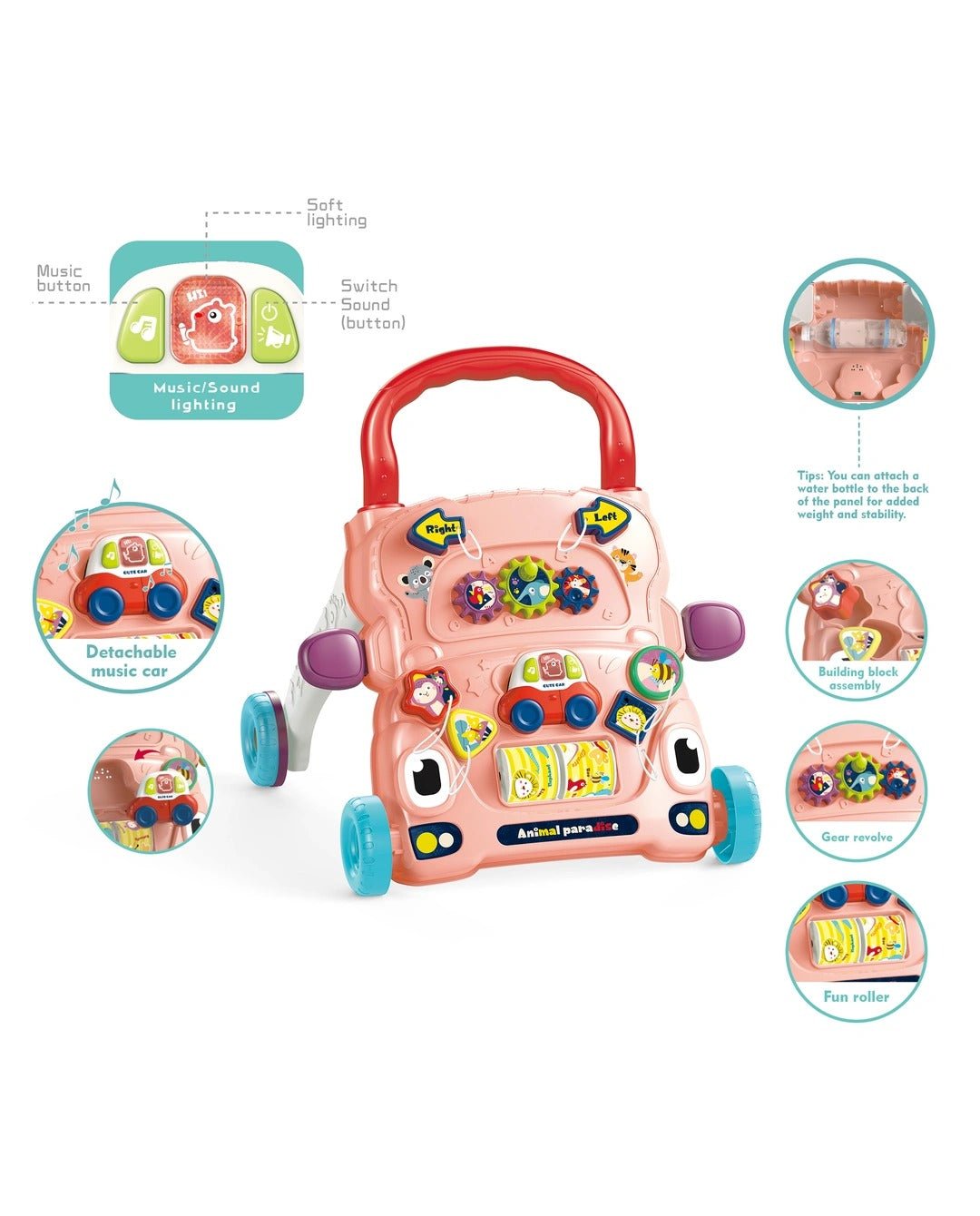 Baby Push Walker with Wheels