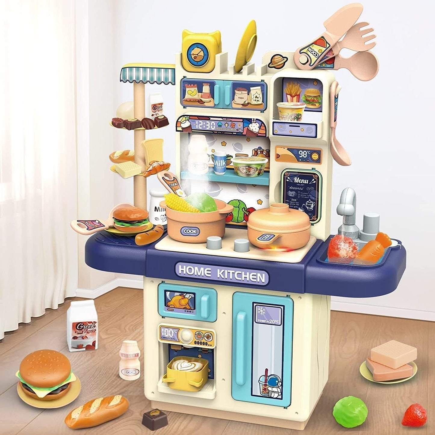 Kitchen Playset with Realistic Steam and Light (36T-7)