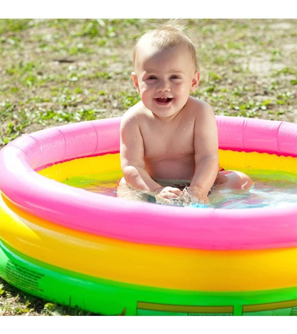 Sunset Glow Rainbow Inflatable Swimming Pool 24" x 8.5"