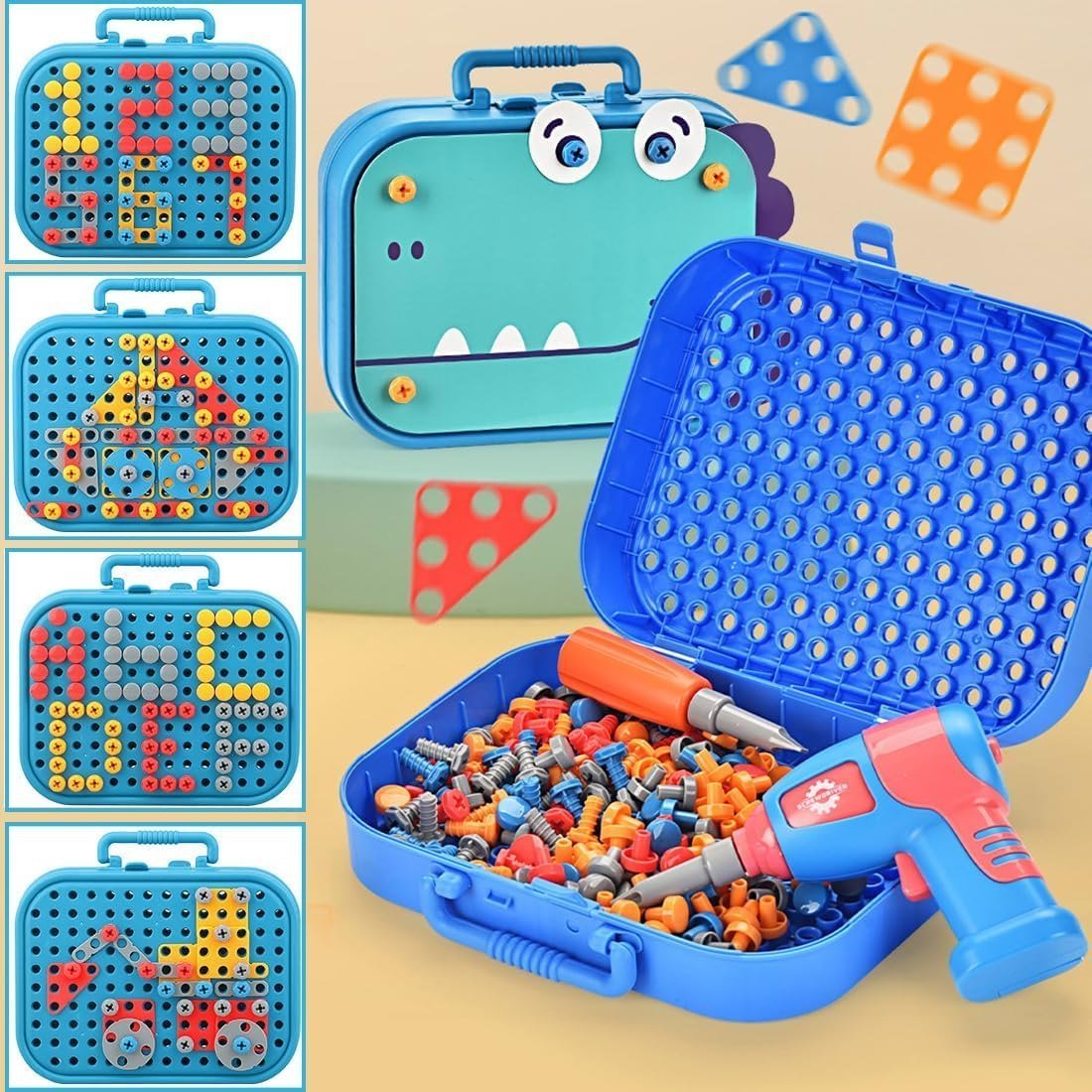 Creative 3D Drill Screw Space Simulation Screw Tool Box (232pcs)