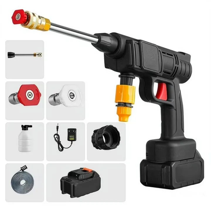 Wireless High Pressure Washer Gun With Single Battery and Premium Quality Box